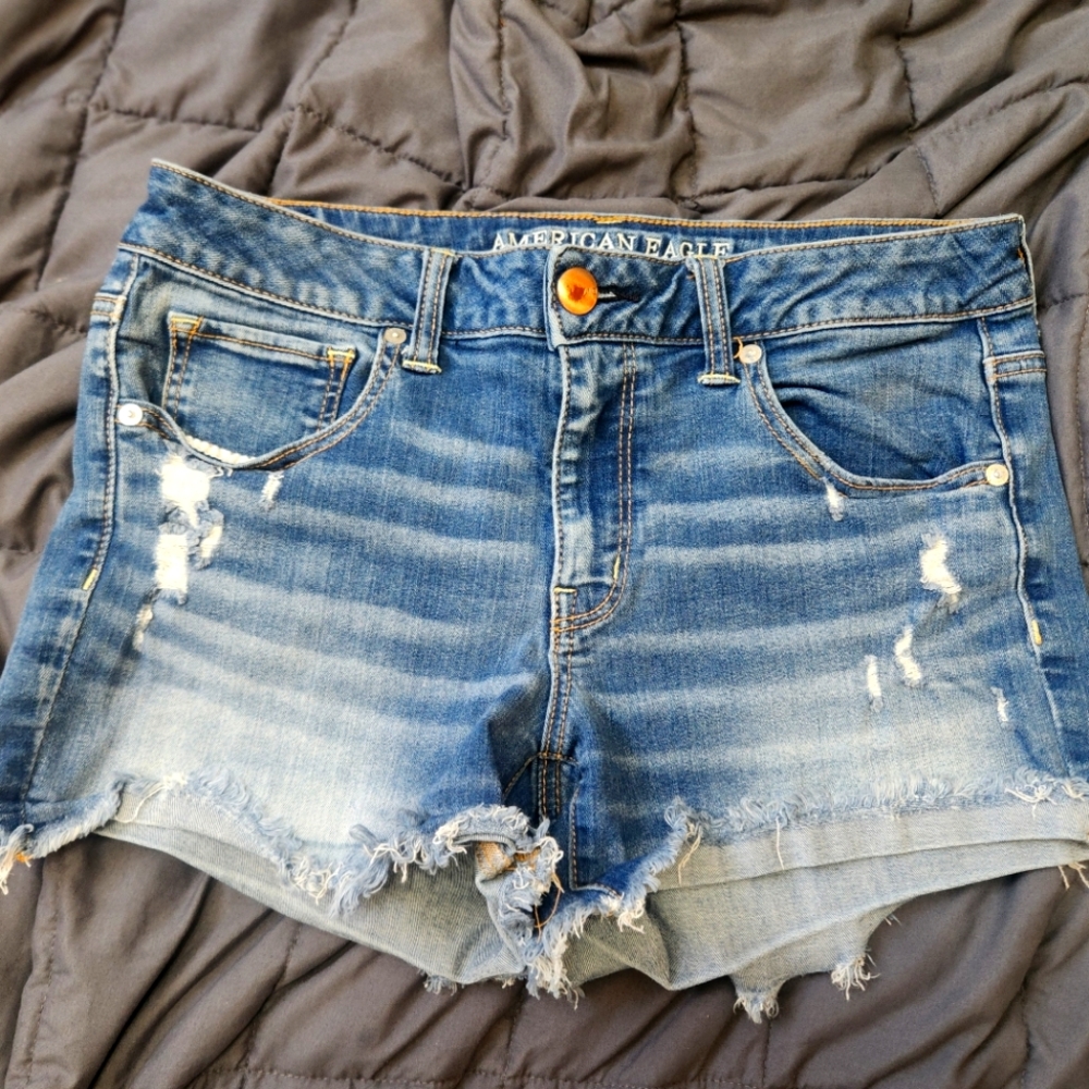 American Eagle Outfitters Women's Blue Denim Shorts